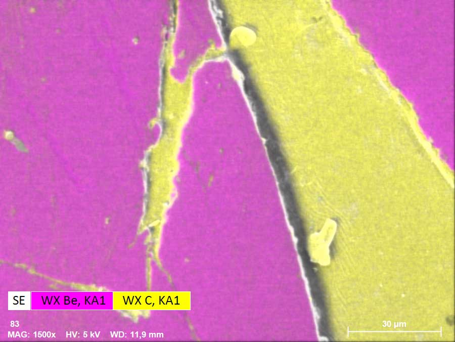 用SEM WDS映射光元素