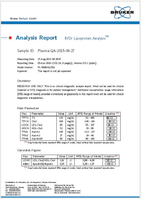 bi - lisa报告的第一页，包括主要的分数信息。