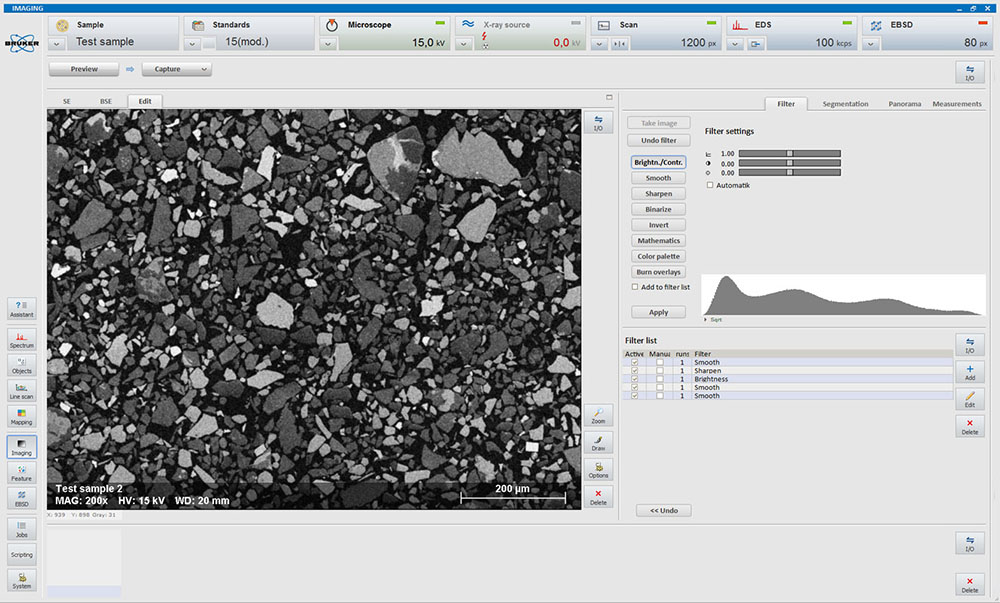 Processing and the marked image